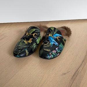Gucci Loafer Slide With Fur size 39.5